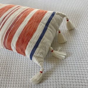Tassel lumbar pillow
